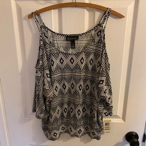 INC Cold Shoulder Top